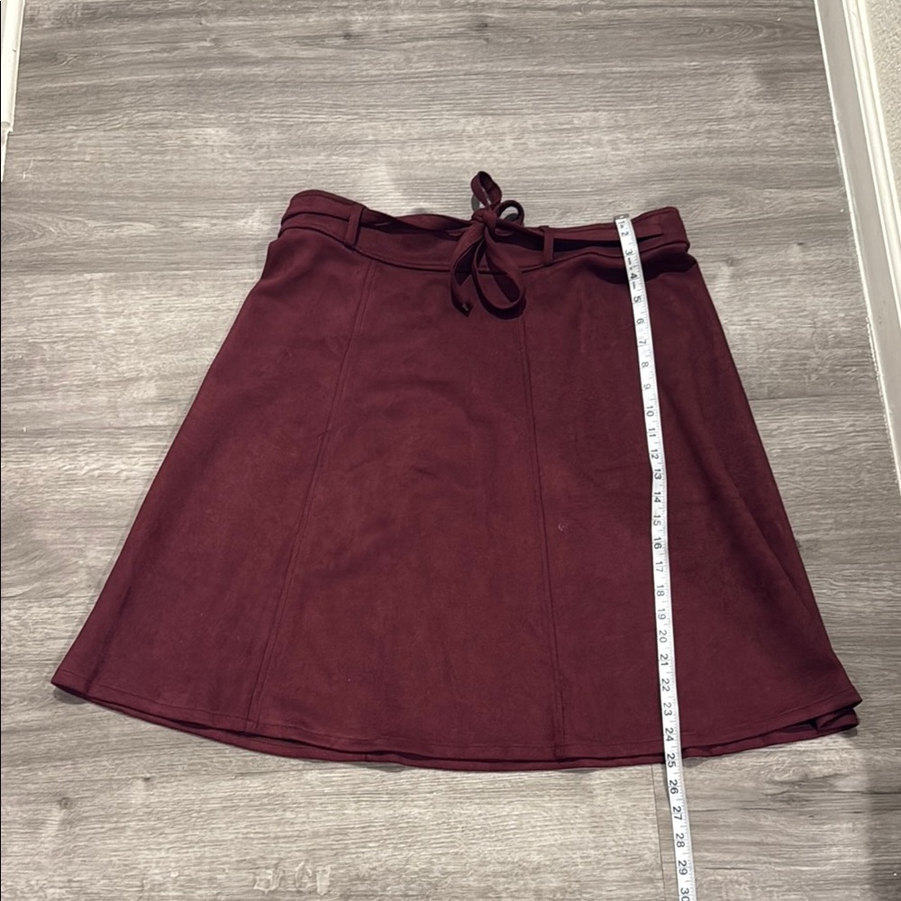 NYCC Burgundy A-Line Skirt